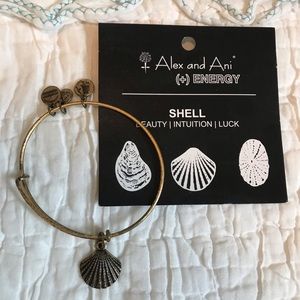 ALEX & ANI - seashell charm bangle